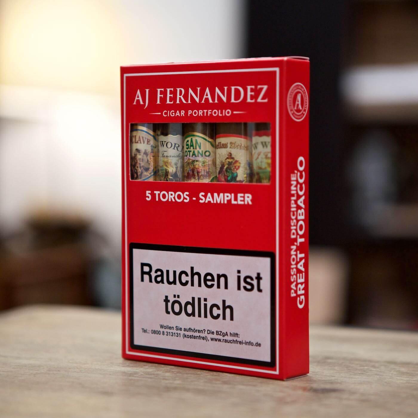 aj-fernandez-toro-cigar-sampler AJ Fernandez, Toro Sampler Set 5 Puro - Görsel 1