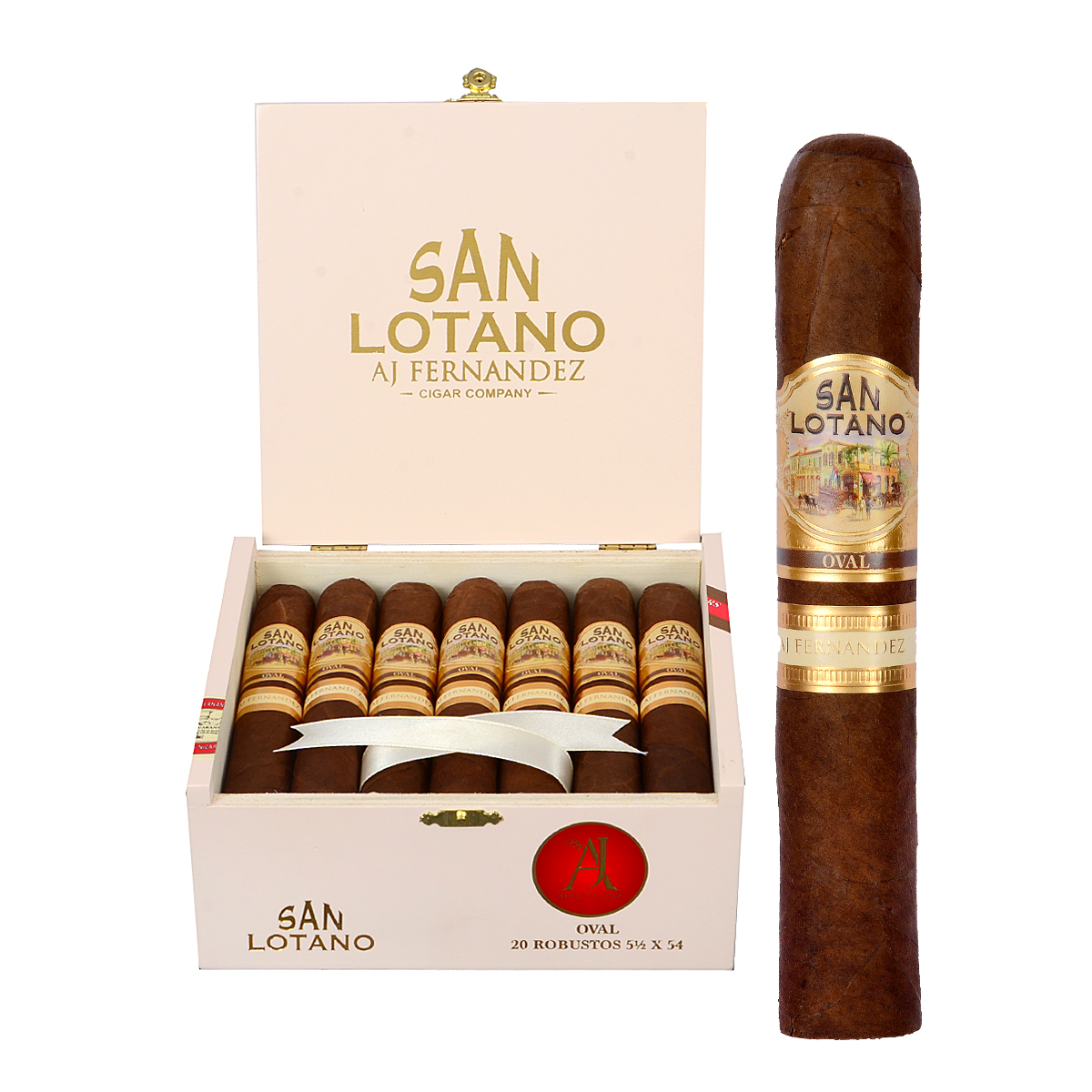 kutia-i-pura AJ Fernandez San Lotano Oval Habano Robusto - Görsel 1